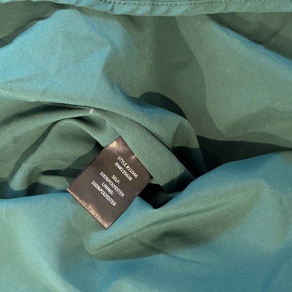 NWT! Hutch Lanza Teal Strapless Pleated Tulle Gown Size 6 - Picture 11 of 15